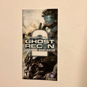Tom Clancy's Ghost Recon: Advanced Warfighter (PS 2) Instruction Booklet Only